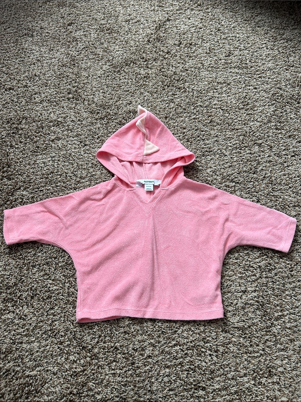 Old Navy Light Pink Hooded Terry Pullover for Kids